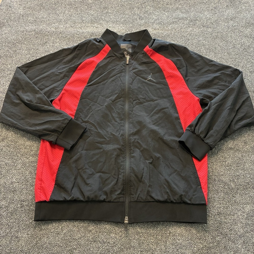 Nike Air Jordan Wings Woven Muscle Jacket Mens Size XL Windbreaker Mesh Lined